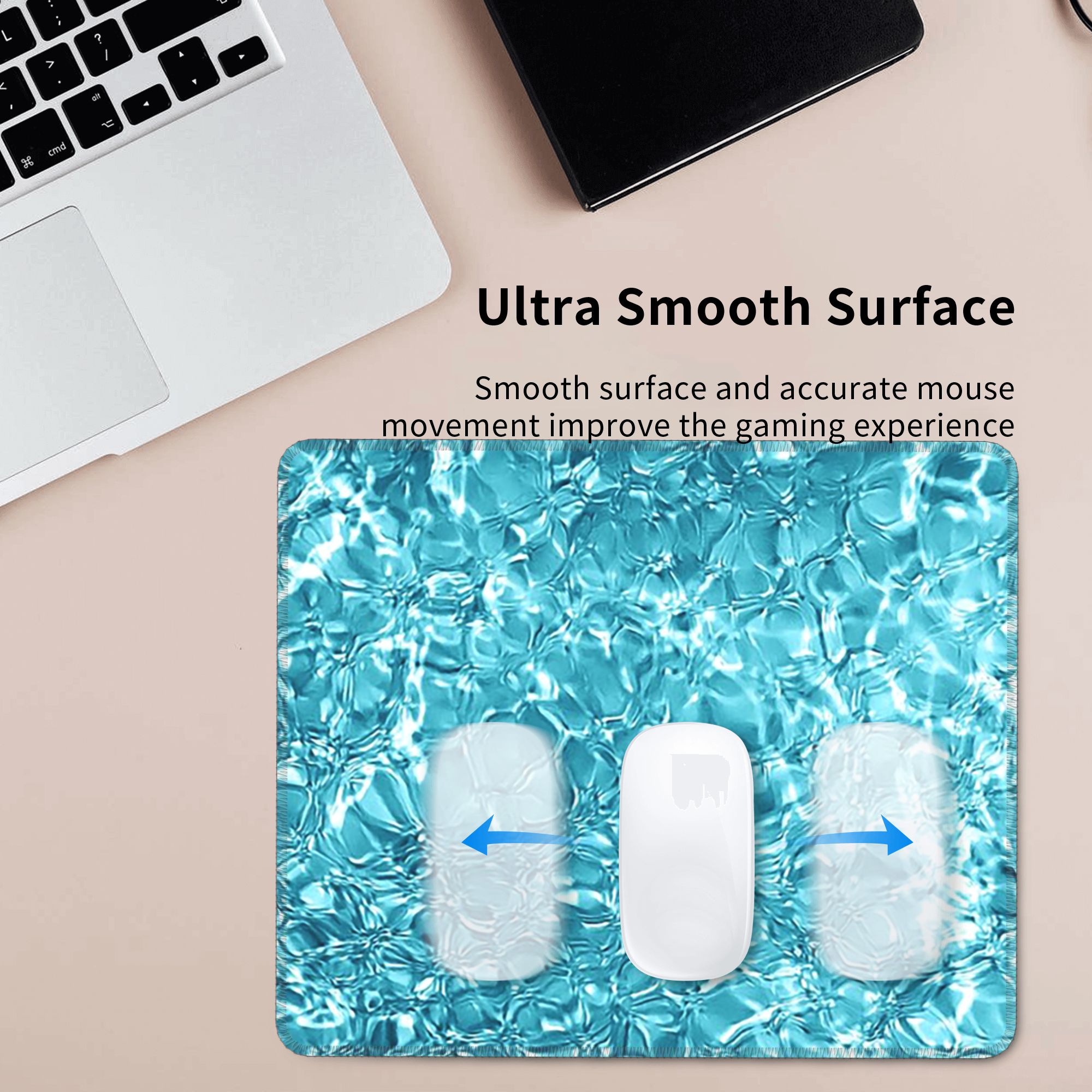 Alas Mouse Pola Riak Air Biru  - Pc Gaming Liquid ulasan dan harga