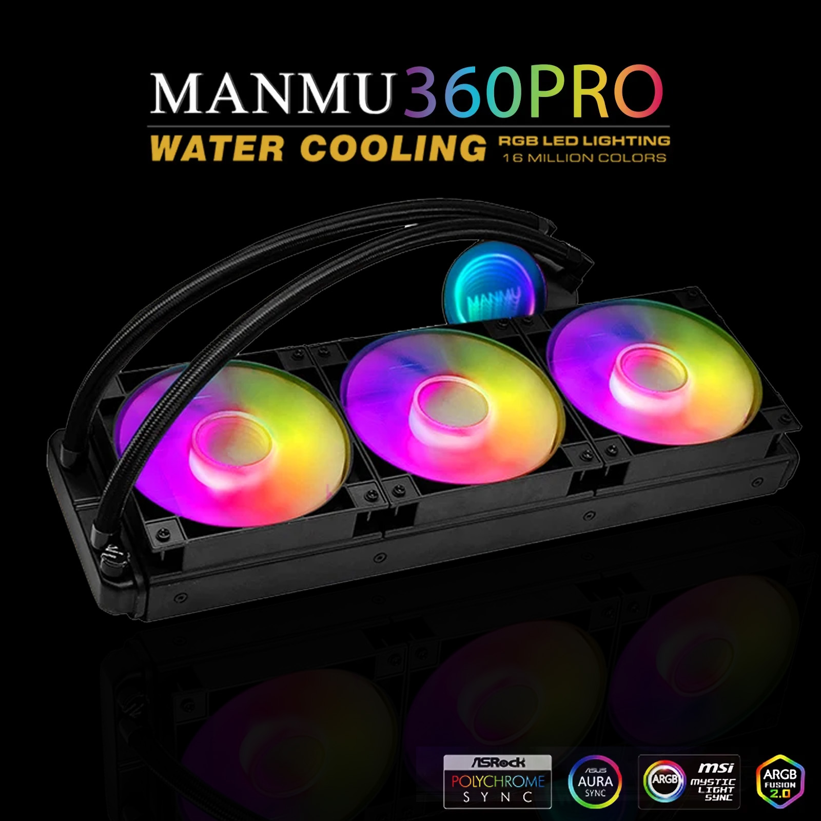 Pendingin Air CPU MANMU 360mm  - Pc Water Cooling ulasan dan harga